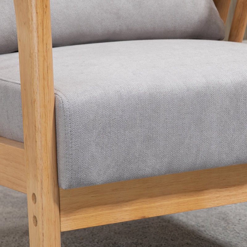 Fauteuil Hmat, Polyester gris