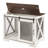 White Dog Kennel With Metal Latch And Adjustable Partition, Look Crate Sliding Door Removable Partition For Comfort,