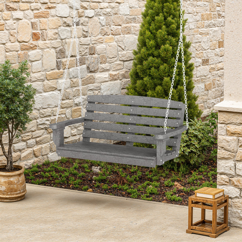 Classic Porch Swing, Dark Gray