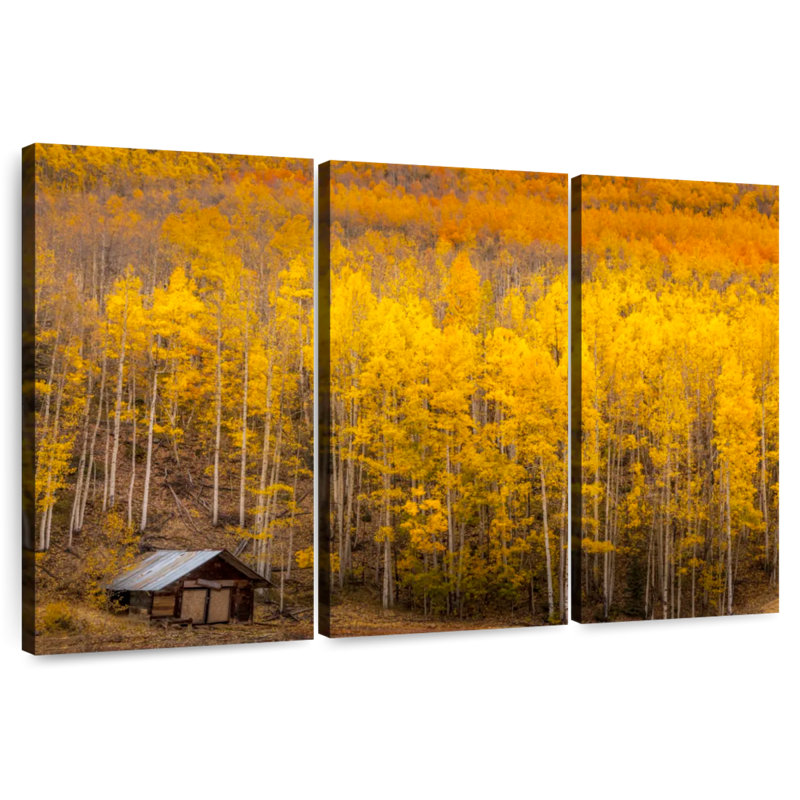 Alvord Aspen Forest Cabin, 48" H x 74" W