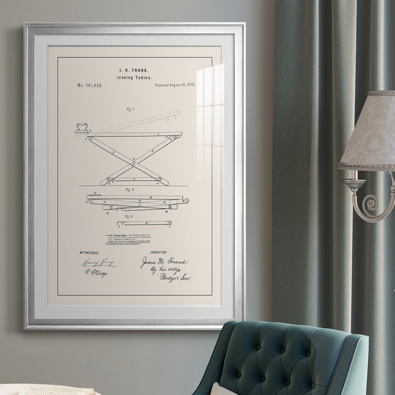 Print - Matted and Framed Under Acrylic Glass, Large Living Room Wall Art, 36.5" H  x 26.5" W  x 1" D, Silver Framed