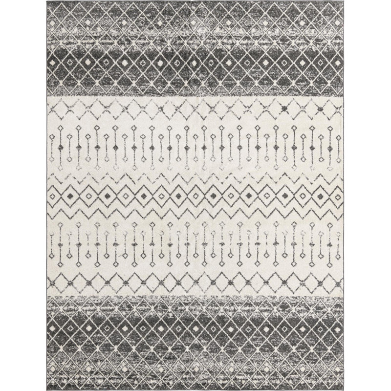 Abstract Indoor Rug, Rectangle 10'7" x 14'