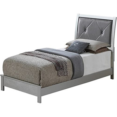 Glades G4200A-KB King Bed , Silver Champagne -  Glory Furniture, G4200A-TB