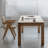 Burlywood Rectangular Solid Wood Dining Table-108933791