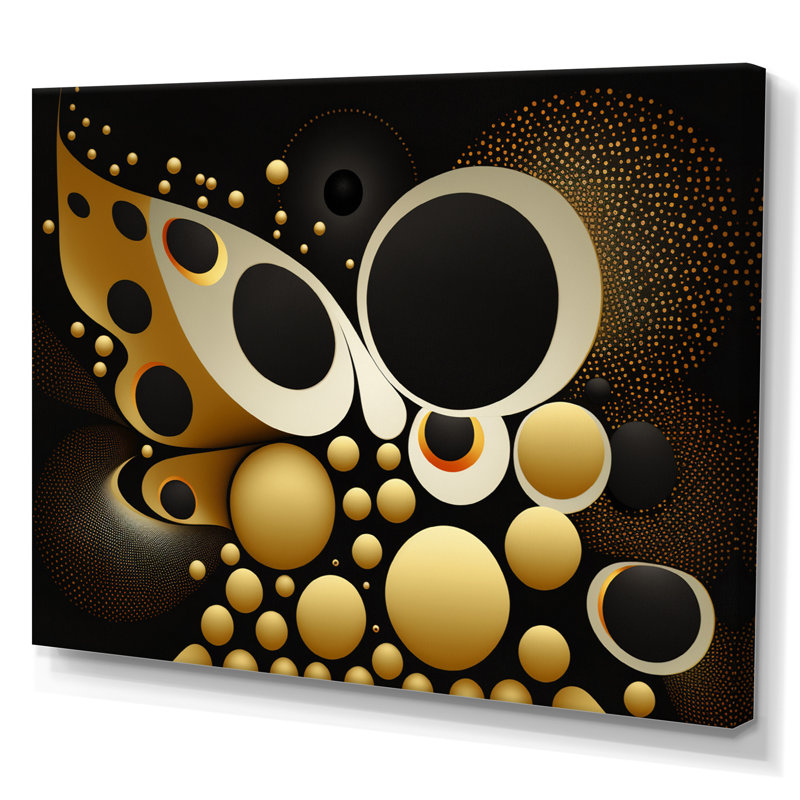 Golden Circular Universe II - reproduction sur toile, Toile tendue, H 30 po x l 40 po x P 1,5 po