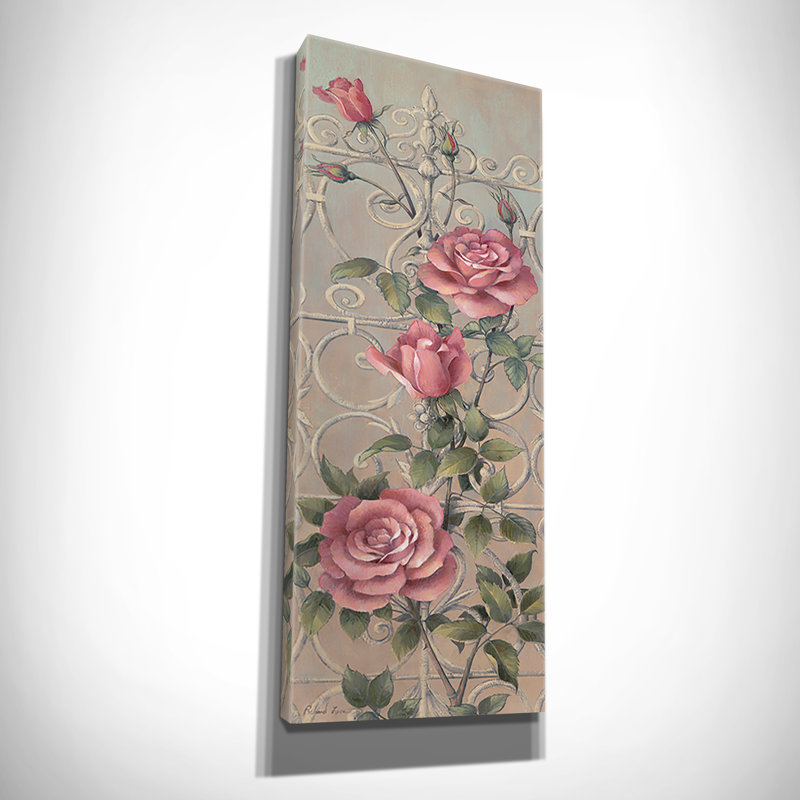 " Romantic Garden I " by Richard Lane, 12" H x 30" W x 1.5" D