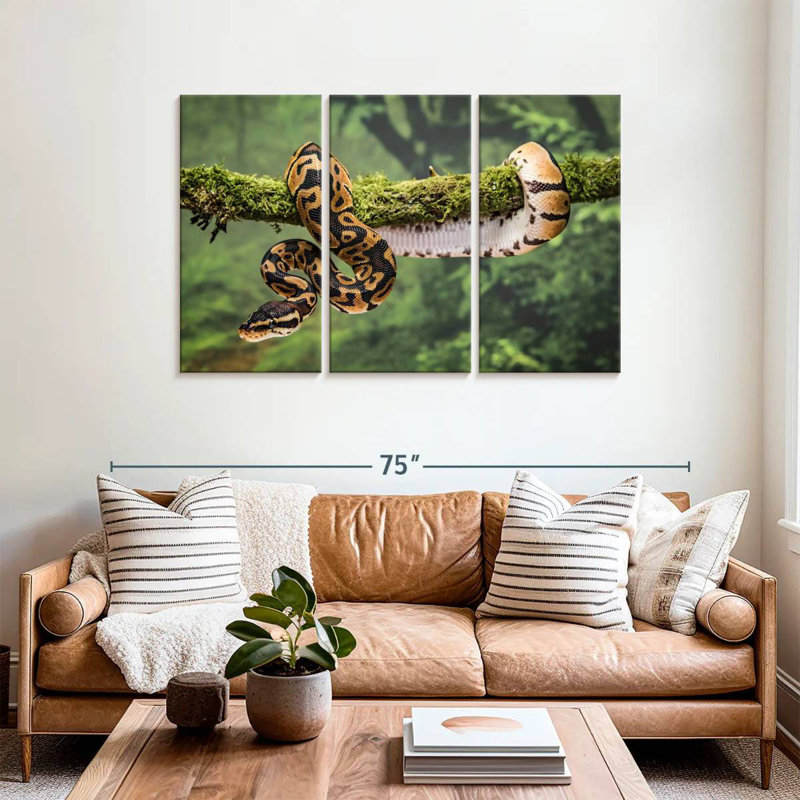 Brampt Python On Branch, 36" H x 57" W