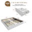 Lit plateforme tapissier avec 4 tiroirs verrouillables Modern-232396331-232396333