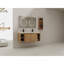 Meuble-lavabo mural 48 po avec double lavabo et support de rangement, portes à fermeture douce, armoire de rangement 00612IMO-07348IMOX (KD-Packing)