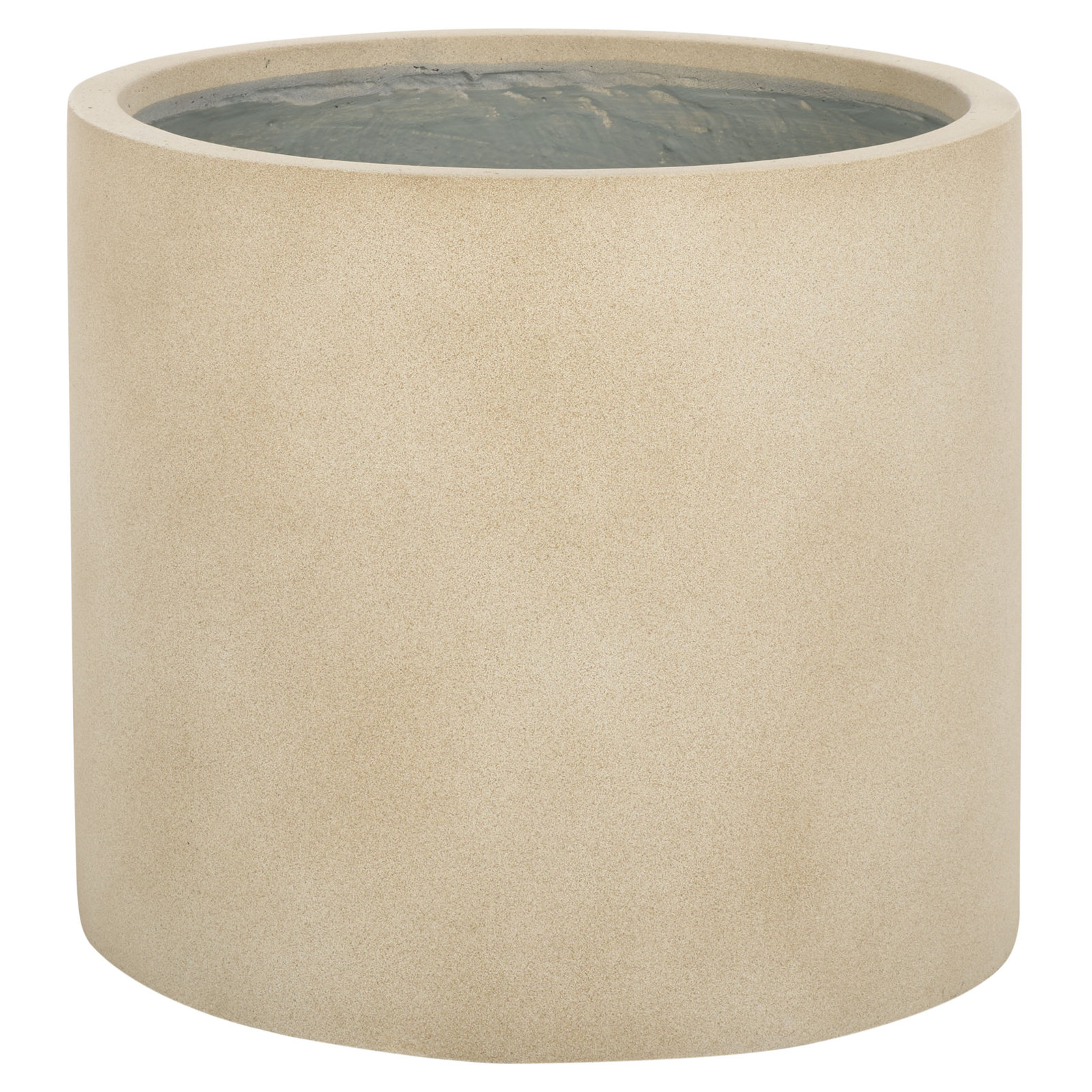 Mcguire Pot Planter, Beige, 12.9" H x 14.5" W x 14.5" D