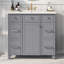 Meuble-lavabo sur pied simple 36 po avec comptoir en céramique Morene-1426786429-1426786428