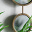 2 miroirs circulaires pour décoration murale