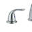 8" Widespread Double Handle Waterfall Bathroom Faucet with Pop-Up Drain