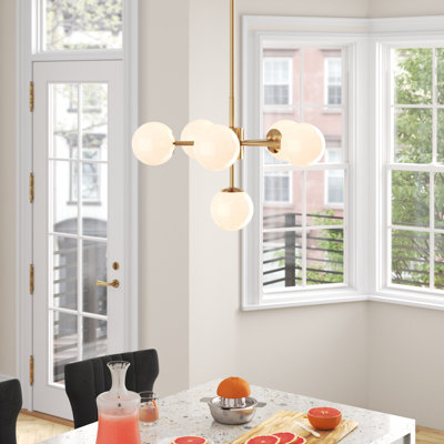 Lustre géométrique spoutnik à 6 lumières Bradwell