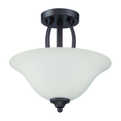 Grampian Glass Semi Flush Mount