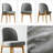 7-Piece Wood Dining Set with 6 Upholstered Chairs and Extendable Trestle Table-1667565965