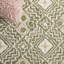 Tapis en laine / coton touffeté à la main Decklen en ivoire / vert-547909888