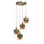 Luminaire suspendu tambour à 4 lumières Bartel-1103926953