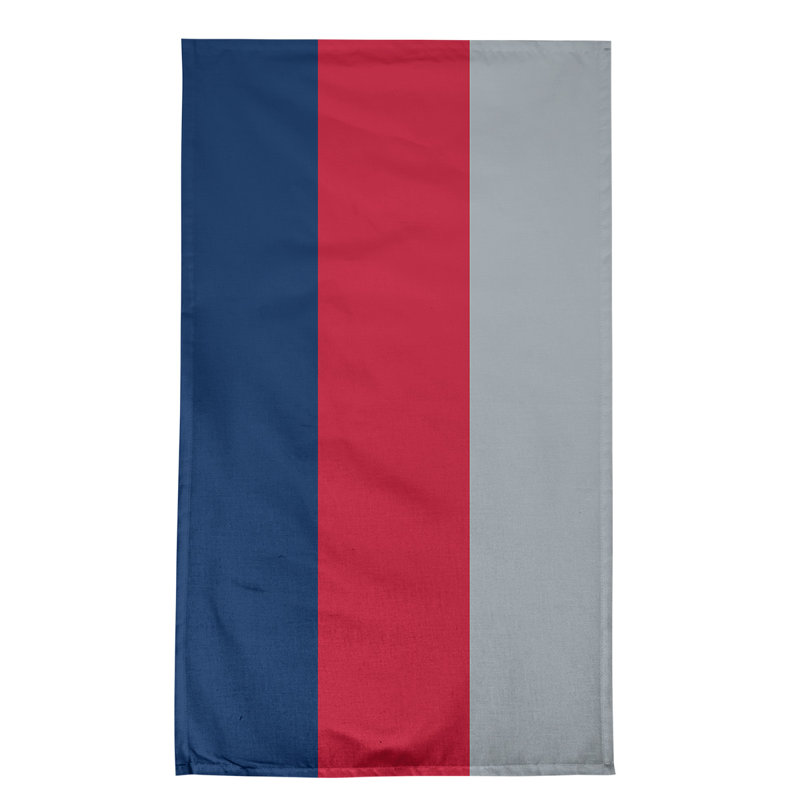Anaheim Stripe Tea Towel Kitchen Towel, Poly Twill, Blue/Red/Flat Silver
