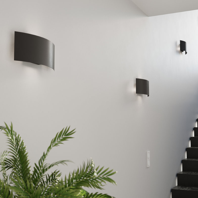 Alpatchino Flush Mounted Sconce, Black