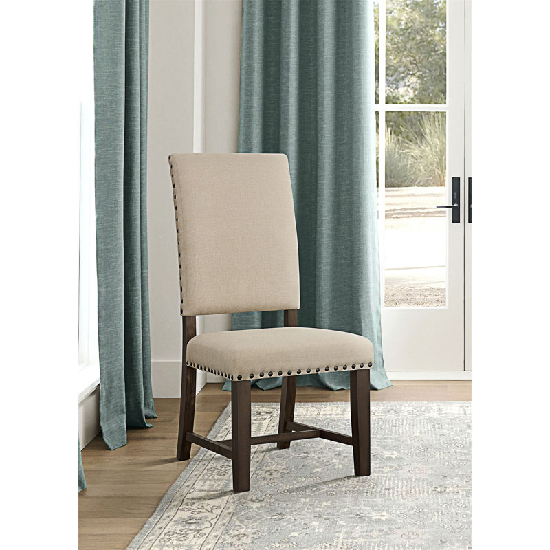 Fauteuil de salle à manger rembourré 2 pièces 2 pièces, Beige