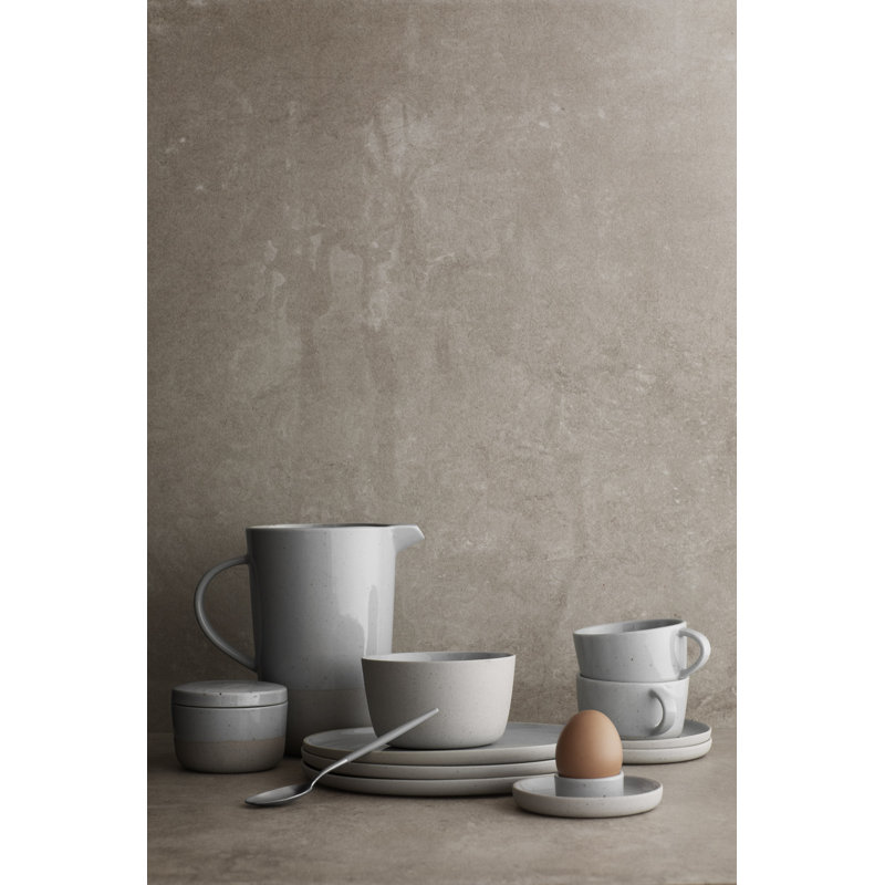 Grande tasse isotherme en céramique SABLO, Beige/gris