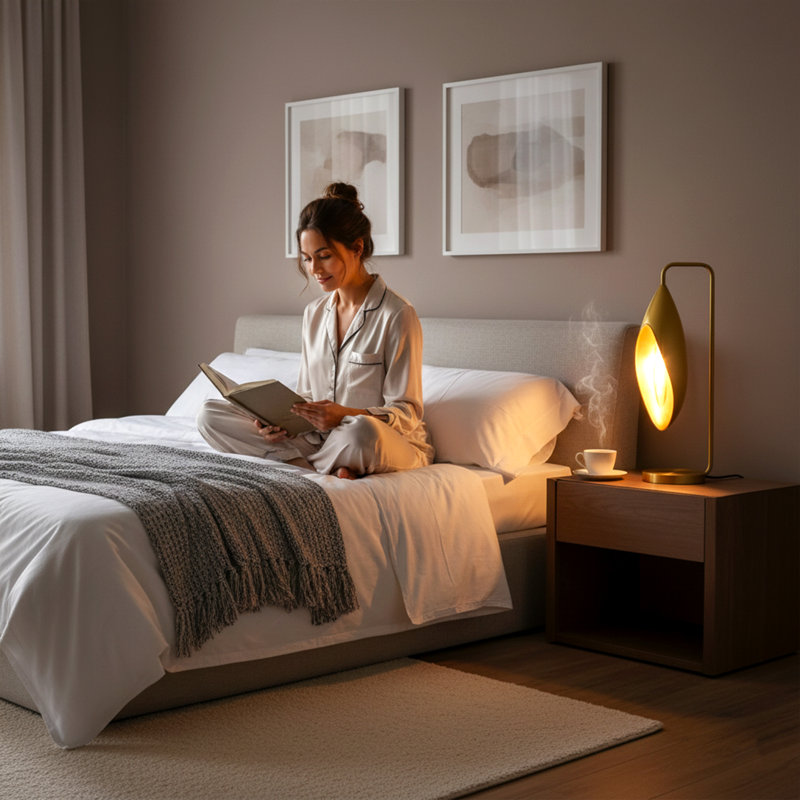 Lampe de table et lampe de chevet en laiton et cristal Lily Collection