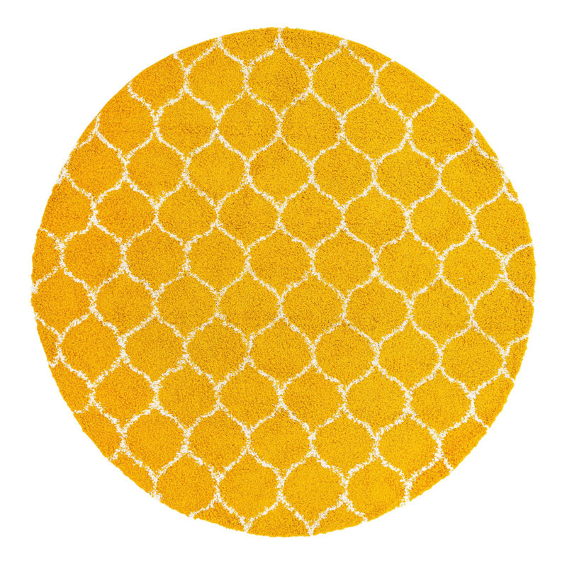 Geometric Indoor Rug, Round 10'