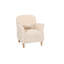 Fauteuil d'appoint rembourré avec pieds en bois-135545916