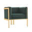 Fauteuil en velours de 31,5 po de large Kula-28848098