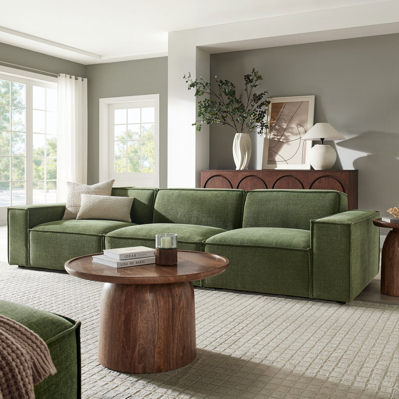 Ensemble de canapé modulaire rembourré 3 pièces Restore, Foliage