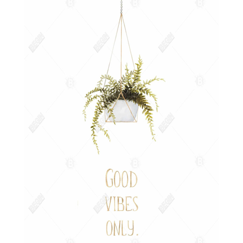 Good Vibes Only Print On Canvas