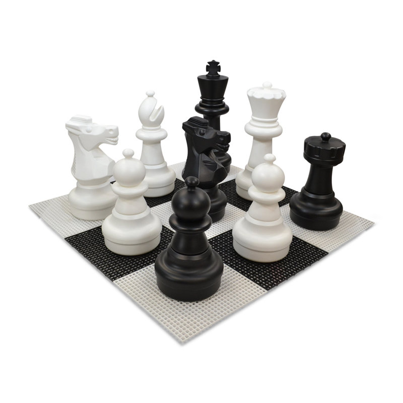 25" Giant Plastic Chess Set with Plastic Board