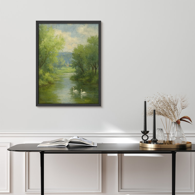 Reproduction de paysage encadrée pour la maison, 8 po x 10 po, Naturel, H 10 po x l 8 po