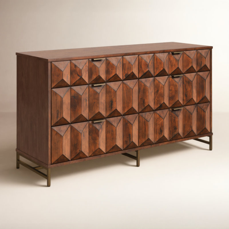Commode double 6 tiroirs Dalhart