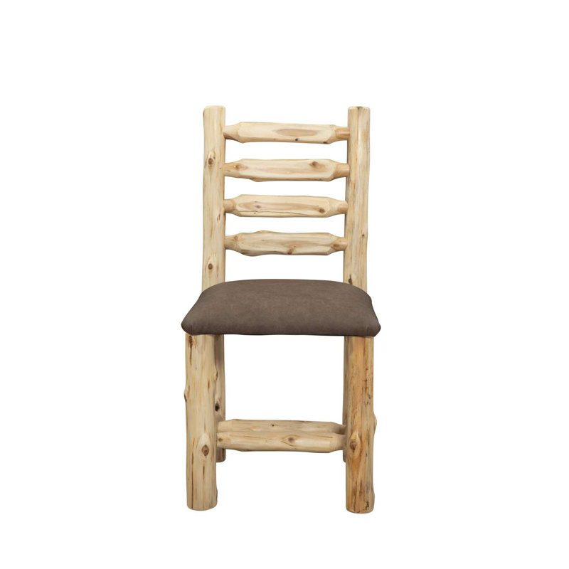 Chaise d'appoint rembourrée en cèdre Fireside Lodge, Weathered, Mise à niveau