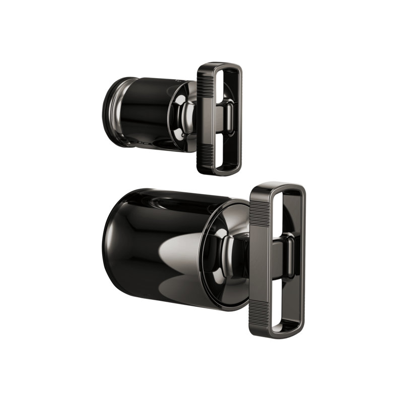Kintsu® Pressure Balance Valve, Knob, Brilliance Black Onyx