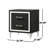 Malcolm Black 2-drawer Nightstand Bedside Table