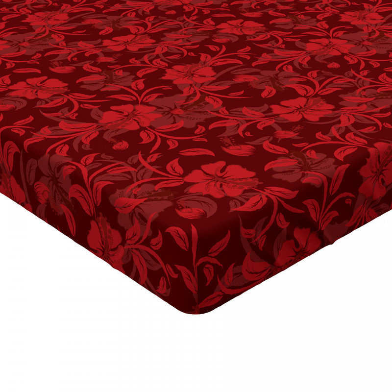 Microfiber Floral Fitted Sheet, Twin XL Fitted Sheet, Floral 2