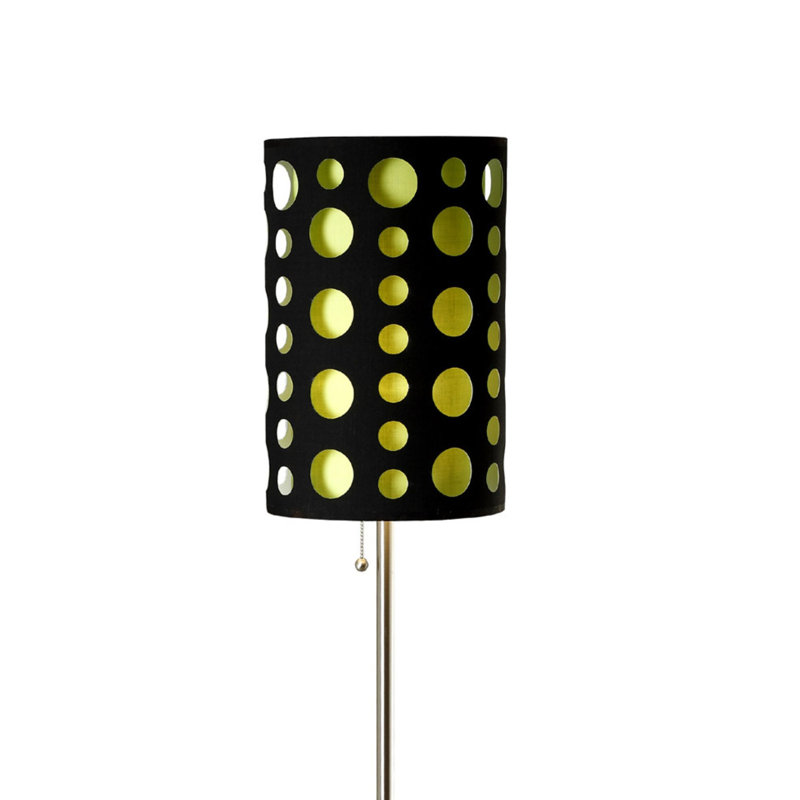 Lampe sur pied en métal, Jaune