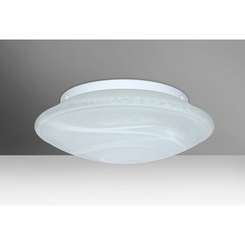 Plafonnier encastré simple Sola, Marbre, H 4,75 po x l 16 po x P 16 po