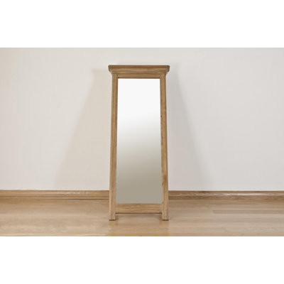 Wood Flat Floor Mirror