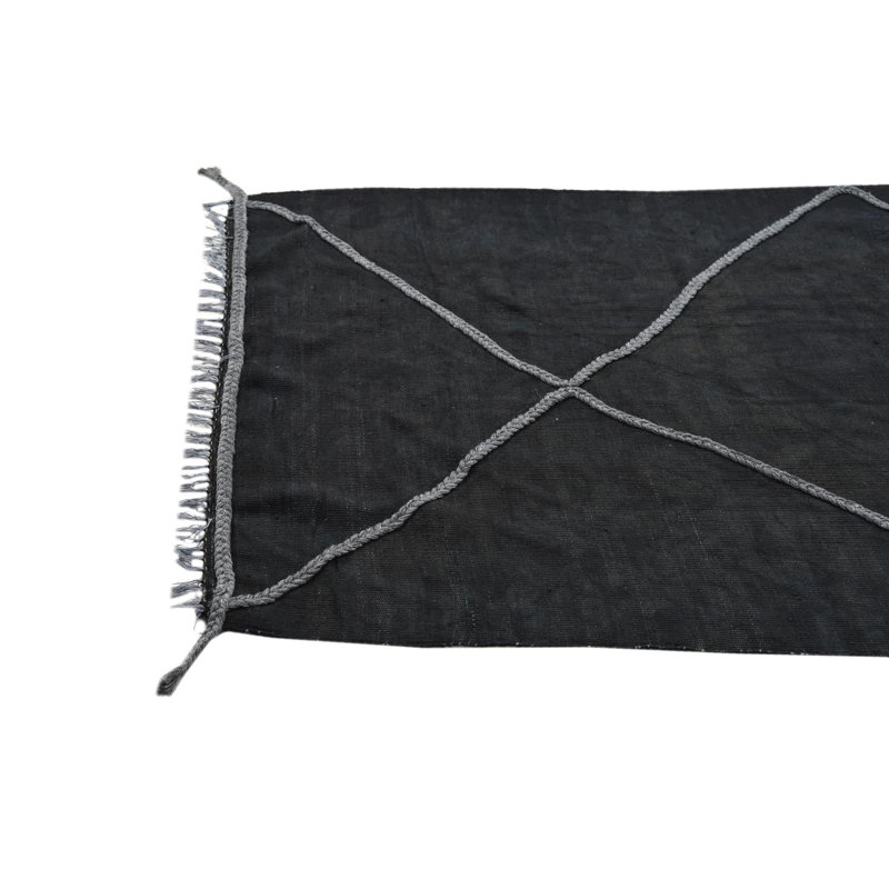 Tapis noir 10 pi