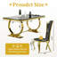 Ensemble de table de salle à manger de luxe avec 6 chaises en cuir-303100480-303100486-303100483