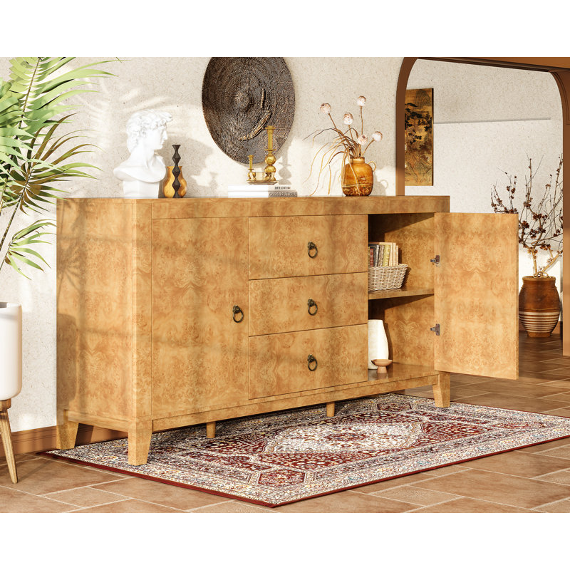 Buffet Dorne 60 po avec tablettes réglables Dorne, Jaune