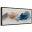 «Abstract Blot in Blue and Brown», reproduction d'art sur toile encadrée très grande-52435681-52435688