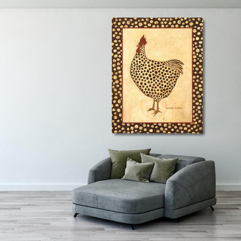 Spotted Chicken, 36" H x 28" W