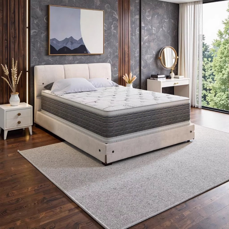 14.5" DreamFlex CoolTouch Two-Sided Pillow Top Twin Mattress with Bamboo Cover, Quad Coil Support & Temperature Regulation
