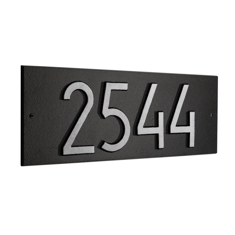 Rectangle Mid-Century moderne, Noir / argent, Oui
