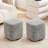 15" Wide Upholstered Swivel Pouf Ottoman-656621027